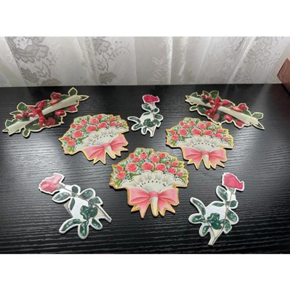 Vintage Hallmark Floral Gift Tags - Classic Elegance for Special Occasions